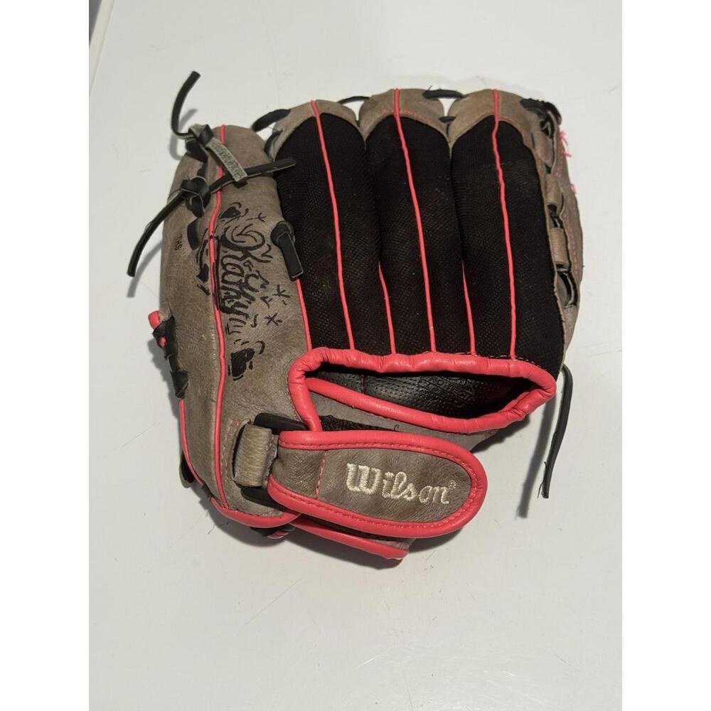 Wilson Genuine Leather Glove Fast Pitch LH Throw Grey 11 1 2" A04RF16115 - Picture 2 of 6